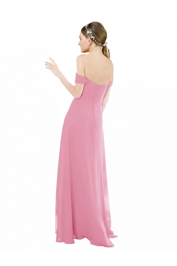 A-Line Sweetheart Soft Chiffon Long Skin Pink Formal Dress / Bridesmaid Dress Sydney