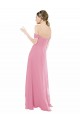 A-Line Sweetheart Soft Chiffon Long Skin Pink Formal Dress / Bridesmaid Dress Sydney