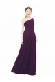 A-Line One Shoulder Chiffon Long Grape Bridesmaid Dress / Evening Dress Sydney