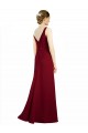 A-Line V-Neck Chiffon Long Burgundy Bridesmaid Dress / Evening Dress Sydney