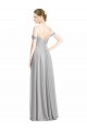 A-Line Sweetheart Lxue Chiffon Long Silver Bridesmaid Dress Sydney