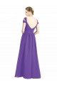 A-Line Sweetheart Soft Chiffon Long Purple Bridesmaid Dress Sydney