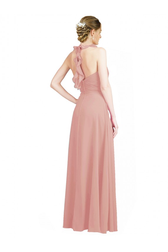 A-Line Sweetheart Chiffon Long Bliss Pink Bridesmaid Dress / Evening Dress Sydney