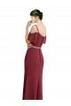 A-Line Sweetheart Soft Chiffon Long Burgundy Bridesmaid Dress Sydney
