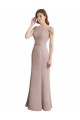 Mermaid High Neck Soft Chiffon & Lace Long Formal Dress / Bridesmaid Dress Sydney