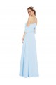 A-Line Halter Neck Soft Chiffon Long Light Sky Blue Formal Dress / Bridesmaid Dress Sydney