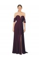 Sheath Sweetheart Soft Chiffon Long Grape Formal Dress / Bridesmaid Dress Sydney