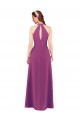 Sheath V-Neck Soft Chiffon Long Wild Berry Bridesmaid Dress Sydney