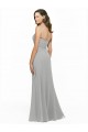A-Line Sweetheart Chiffon Long Silver Bridesmaid Dress Sydney