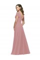 A-Line V-Neck Chiffon Long Dusty Pink Bridesmaid Dress / Evening Dress Sydney