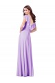 A-Line V-Neck Soft Chiffon Long Lilac Bridesmaid Dress / Formal Dress Sydney
