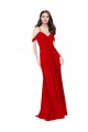 A-Line Sweetheart Soft Chiffon Long Dark Red Bridesmaid Dress Sydney