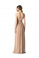 A-Line V-Neck Soft Chiffon Long Red Bridesmaid Dress / Formal Dress Sydney