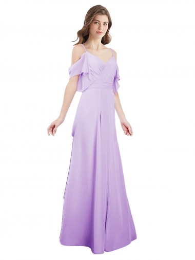 A-Line Sweetheart Soft Chiffon Long Lilac Formal Dress / Bridesmaid Dress Sydney