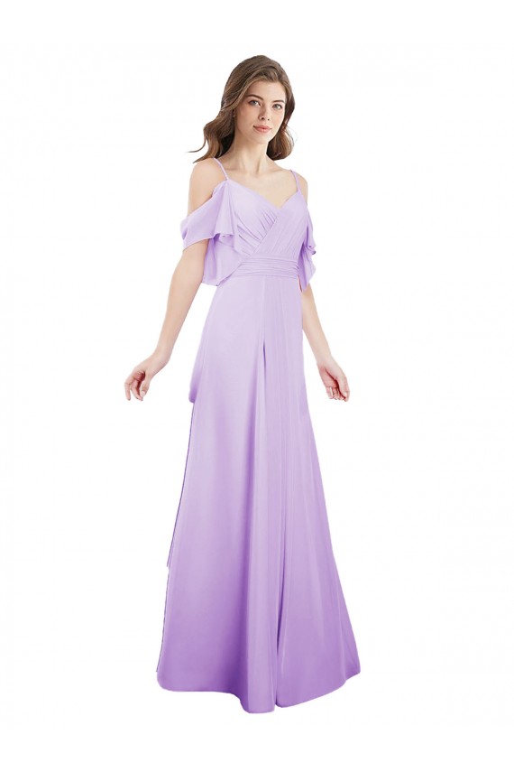 A-Line Sweetheart Soft Chiffon Long Lilac Formal Dress / Bridesmaid Dress Sydney