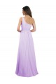 A-Line One Shoulder Chiffon Long Lilac Bridesmaid Dress / Evening Dress Sydney