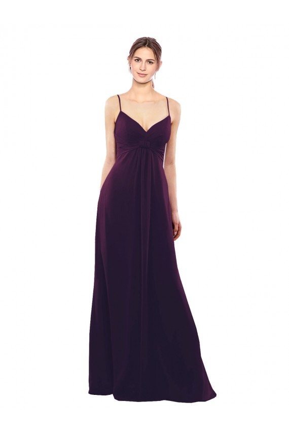 A-Line Sweetheart Soft Chiffon Long Grape Formal Dress / Bridesmaid Dress Sydney