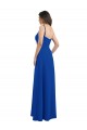 A-Line One Shoulder Soft Chiffon Long Royal Blue Bridesmaid Dress Sydney