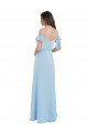 A-Line Sweetheart Soft Chiffon Long Light Sky Blue Bridesmaid Dress Sydney
