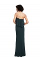 Sheath Strapless Soft Chiffon Long Black Bridesmaid Dress Sydney