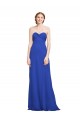 A-Line Sweetheart Soft Chiffon Long Royal Blue Bridesmaid Dress Sydney