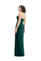 A-Line Strapless Soft Chiffon Long Ever Green Bridesmaid Dress Sydney