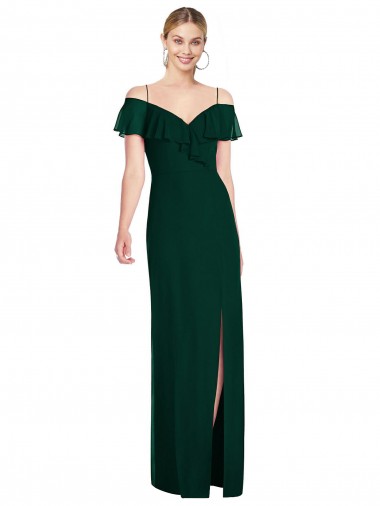 Trumpet Sweetheart Soft Chiffon Long Ever Green Semi Formal Evening Dress / Bridesmaid Dress Sydney