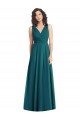 A-Line V-Neck Chiffon Long Hunter Wedding Party Dress Sydney