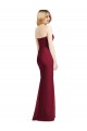 Trumpet Strapless Soft Chiffon Long Hunter Bridesmaid Dress Sydney