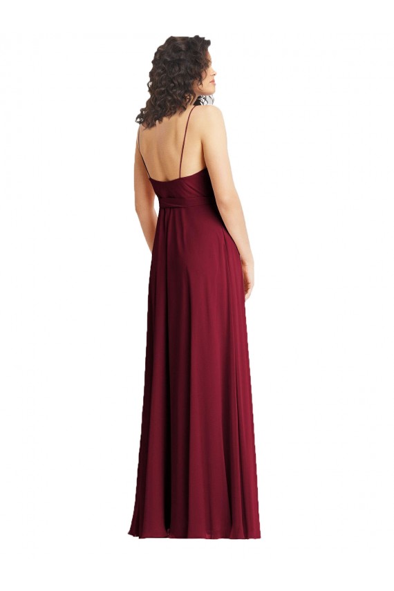 Trumpet V-Neck Soft Chiffon Long Smoke Green Formal Evening Gown / Bridesmaid Dress Sydney