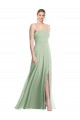 Trumpet Square Neck Soft Chiffon Long Sage Formal Evening Gown / Bridesmaid Dress Sydney
