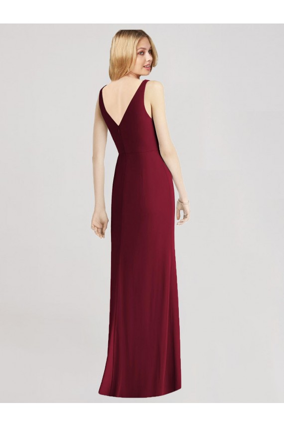Mermaid Strapless Soft Chiffon Long Royal Blue Bridesmaid Dress Sydney