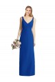 Mermaid Strapless Soft Chiffon Long Royal Blue Bridesmaid Dress Sydney
