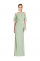 Mermaid Halter Neck Soft Chiffon Long Sage Semi Formal Evening Dress / Bridesmaid Dress Sydney