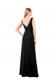 A-Line V-Neck Soft Chiffon Long Black Prom Dress / Bridesmaid Dress Sydney
