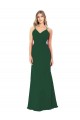 A-Line Sweetheart Soft Chiffon Long Dark Green Bridesmaid Dress Sydney