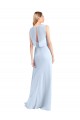 A-Line V-Neck Chiffon Long Light Sky Blue Bridesmaid Dress / Evening Gowns Sydney