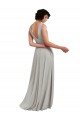 A-Line V-Neck Soft Chiffon Long Light Sky Blue Bridesmaid Dress Sydney