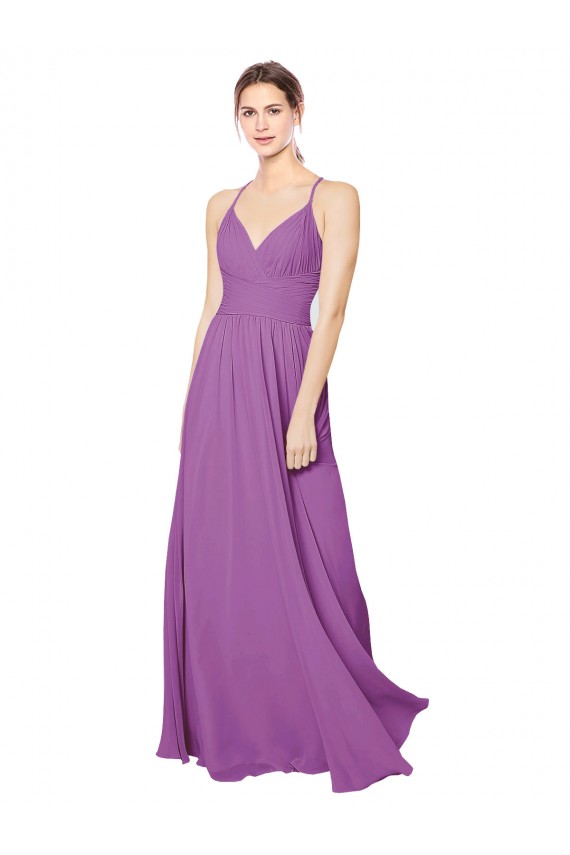 A-Line Sweetheart Soft Chiffon Long Dahlia Formal Dress / Bridesmaid Dress Sydney