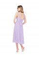 A-Line Sweetheart Soft Chiffon Midi Length Lilac High Low Bridesmaid Dress Sydney