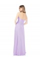 A-Line Strapless Chiffon Long Floor Length Lilac Bridesmaid Dress Sydney