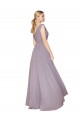 A-Line High Neck Soft Chiffon Long Dusty Rose Formal Evening Gown / Prom Dress / Bridesmaid Dress Sydney