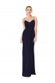 Mermaid High Neck Soft Chiffon Long Dark Navy Bridesmaid Dress / Formal Dress Sydney