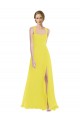 A-Line Sweetheart Soft Chiffon Long Yellow Semi Formal Evening Dress / Bridesmaid Dress Sydney