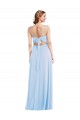 A-Line V-Neck Soft Chiffon Long Light Sky Blue Formal Evening Gown / Bridesmaid Dress Sydney