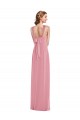 A-Line Halter Neck Soft Chiffon Long Skin Pink Semi Formal Evening Dress / Bridesmaid Dress Sydney