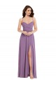 A-Line Sweetheart Soft Chiffon Long Dark Lavender Bridesmaid Dress / Formal Dress Sydney