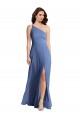 A-Line One Shoulder Soft Chiffon Long Windsor Blue Formal Evening Gown / Bridesmaid Dress Sydney