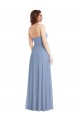 A-Line Strapless Soft Chiffon Long Dusty Blue Semi Formal Evening Dress / Bridesmaid Dress Sydney