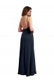A-Line Scoop Neck Soft Chiffon Long Dark Navy Evening Dress / Bridesmaid Dress Sydney